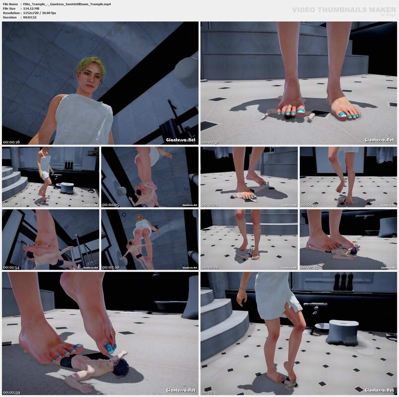 Mito Trample - Giantess SamUntilDawn Trample