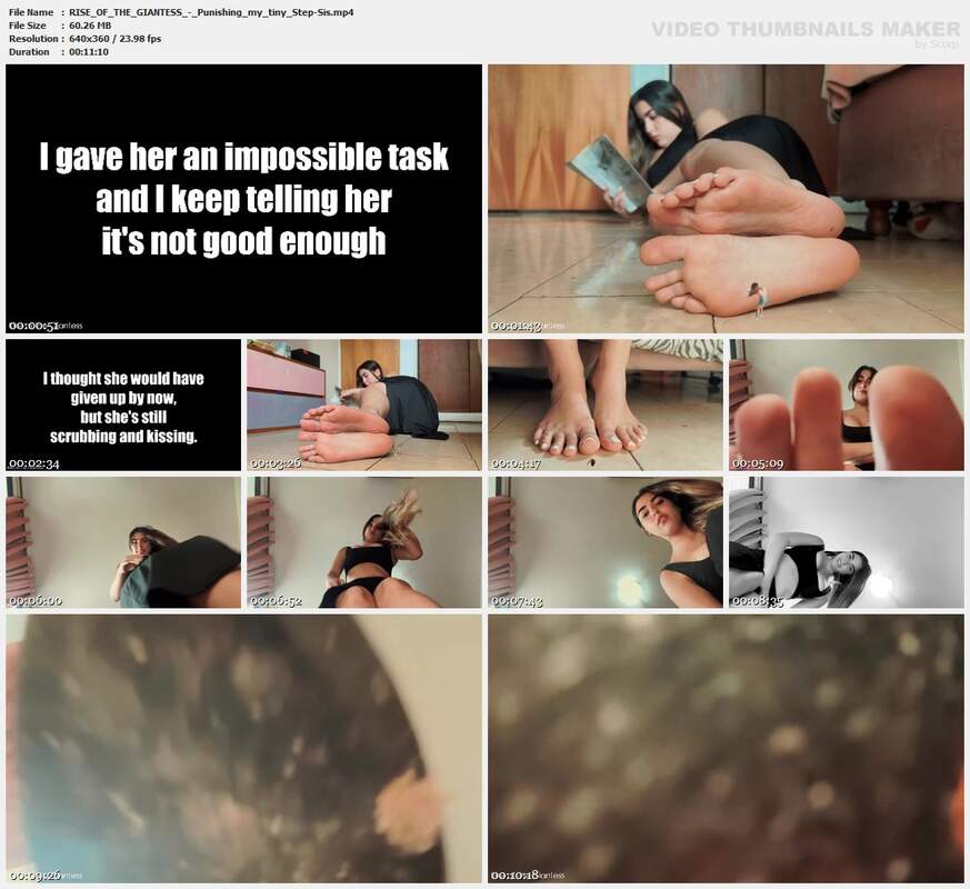 RISE OF THE GIANTESS - Punishing my tiny Step-Sis
