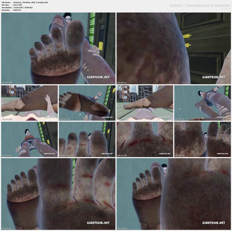 Giantess Christina Bell Trample