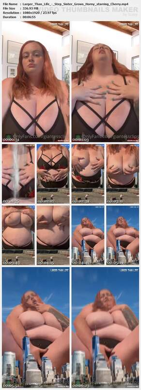Larger Than Life - Step Sister Grows Horny starring Cherry