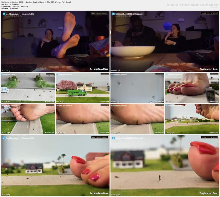 Giantess EditZ - Giantess Leyla Attack Of The 50ft Woman Part 1