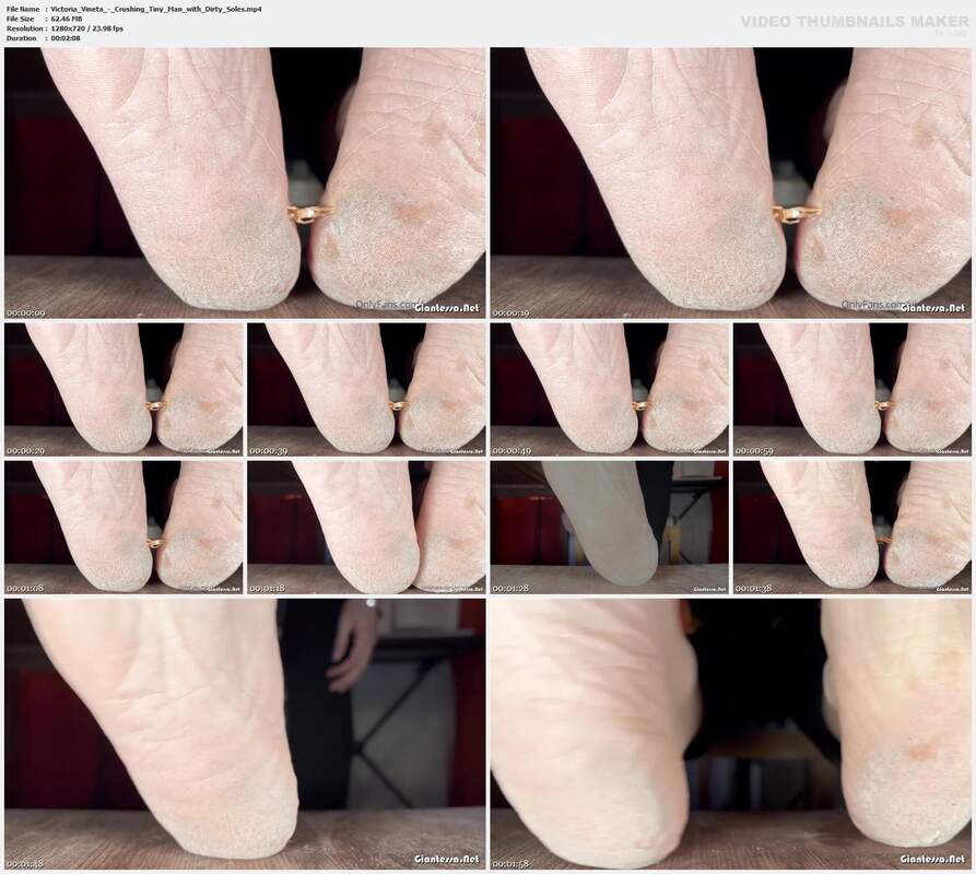 Victoria Vineta - Crushing Tiny Man with Dirty Soles