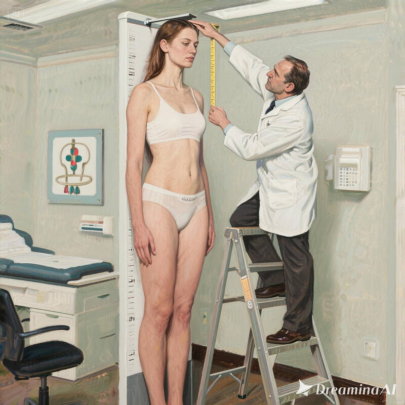 DreaminaAi - Measuring Her - AI-Generated Adult Art DreaminaAi - Measuring Her - AI-Generated Adult Art