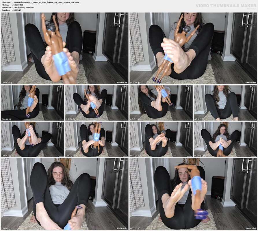 Sweetsoleprincess - Look at how flexible my toes REALLY are