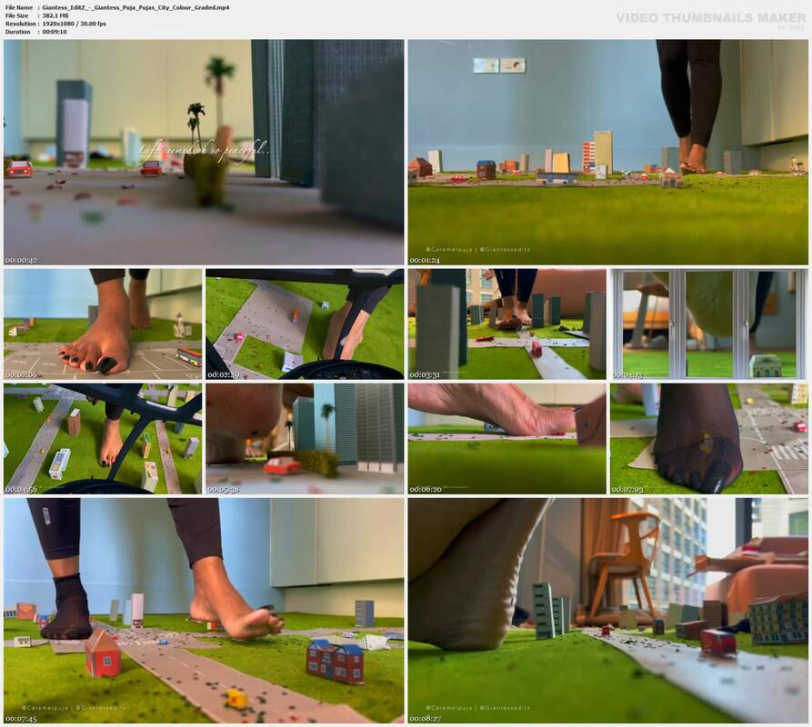 Giantess EditZ - Giantess Puja Pujas City Colour Graded