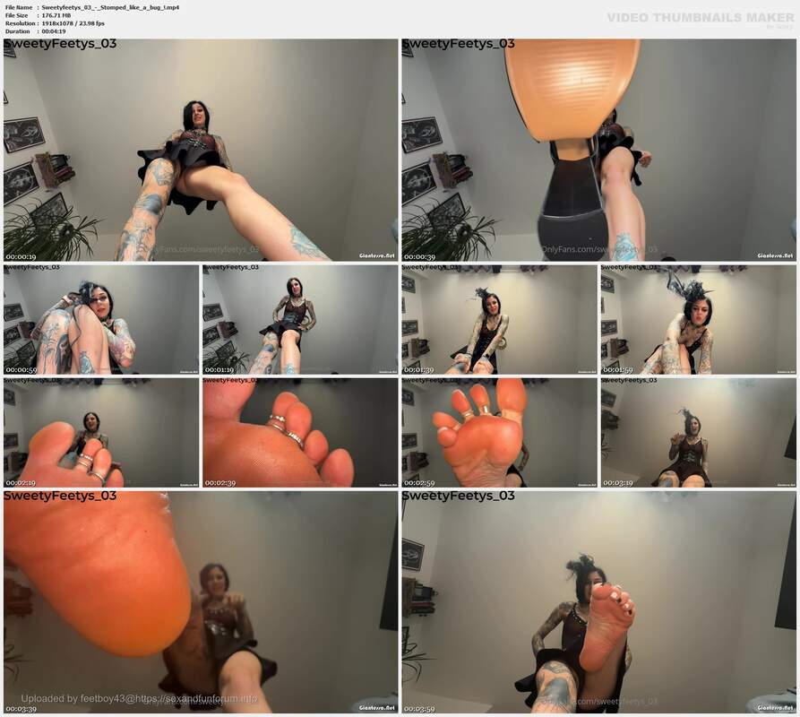 Sweetyfeetys 03 - Stomped like a bug !