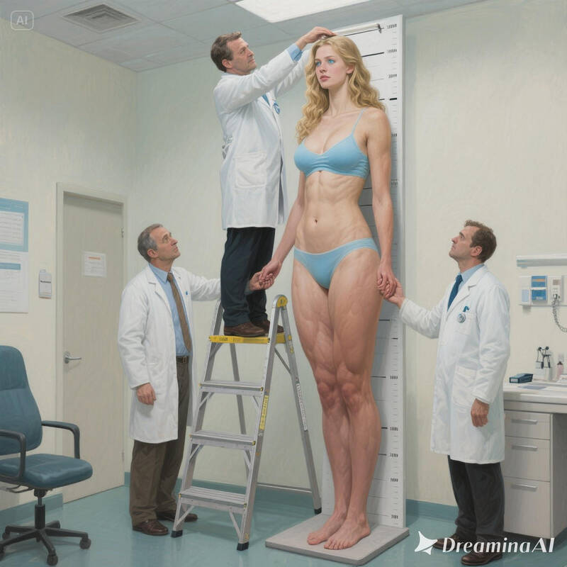 DreaminaAi - Measuring Her - AI-Generated Adult Art DreaminaAi - Measuring Her - AI-Generated Adult Art