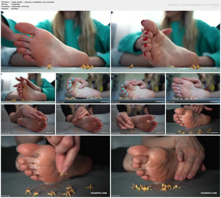 Imilia Audley - Giantess Compilation Feet God