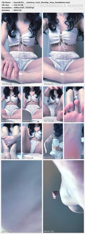 HasmikJOI - Giantess Foot Worship Step Humiliation