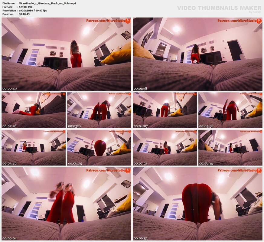 MicroStudio - Giantess Stuck on Sofa