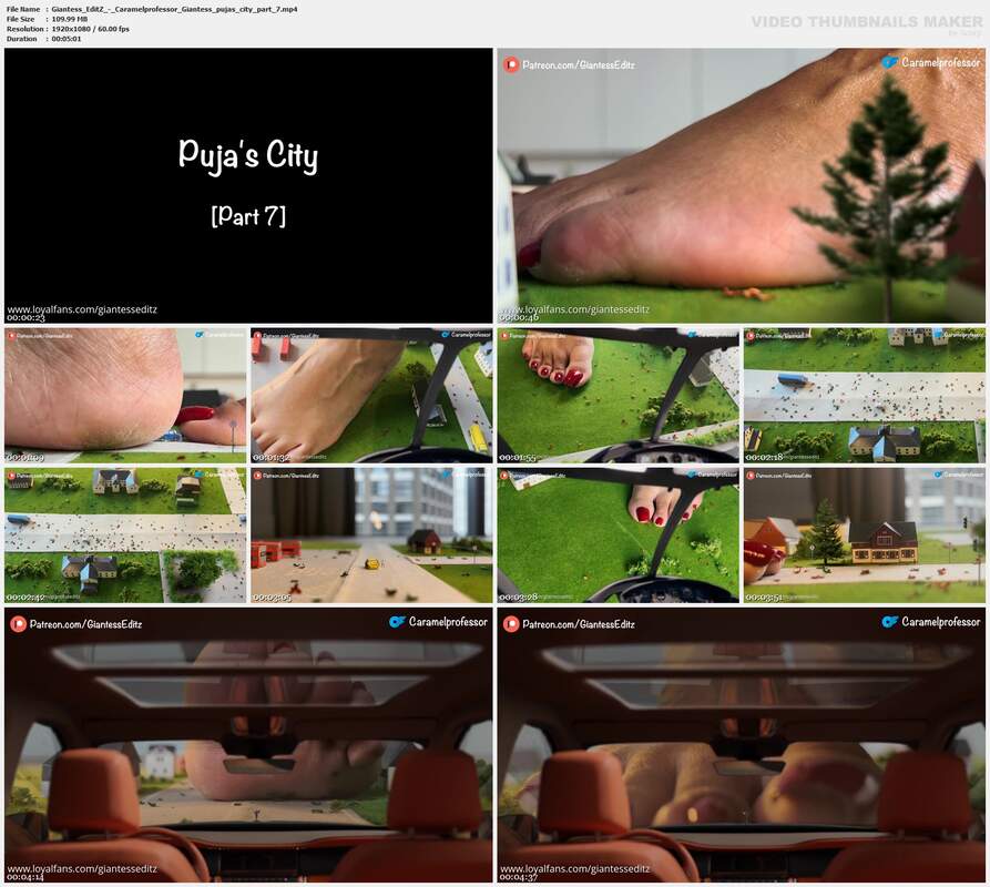 Giantess EditZ - Caramelprofessor Giantess pujas city part 7