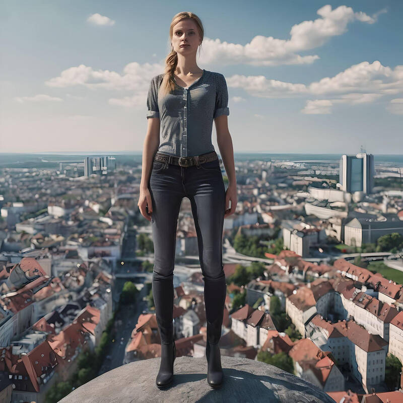 Greyhorse1964 - German giantess - Animated - AI-Generated Adult Art