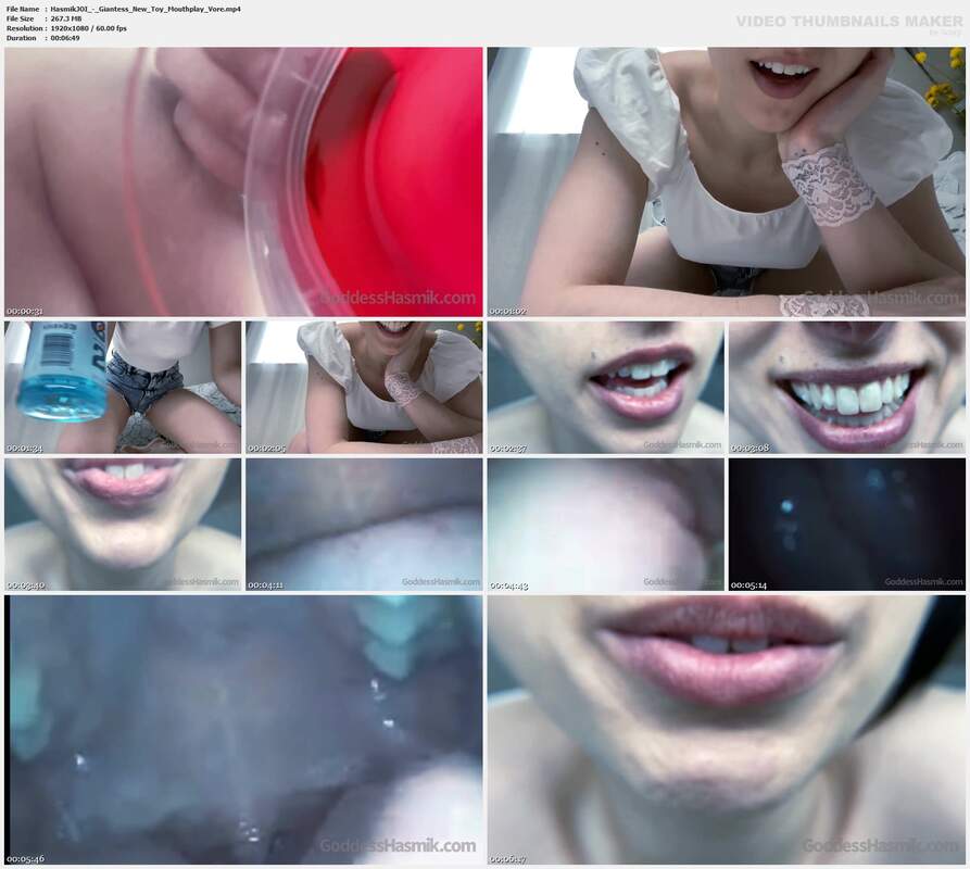 HasmikJOI - Giantess New Toy Mouthplay Vore