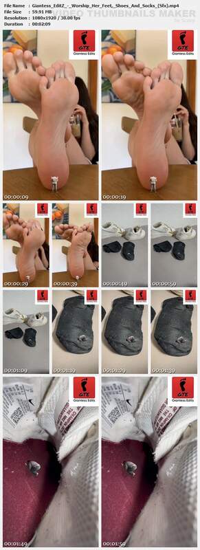 Giantess EditZ - Worship Her Feet, Shoes And Socks Sfx