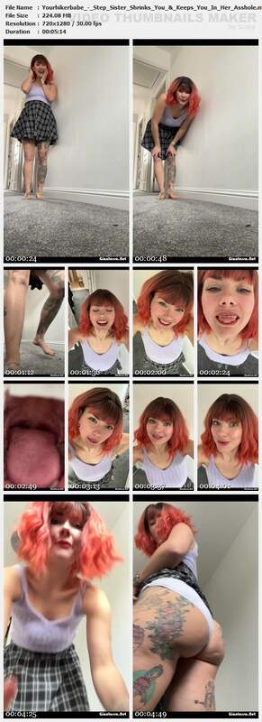 Yourhikerbabe - Step Sister Shrinks You  Keeps You In Her Asshole
