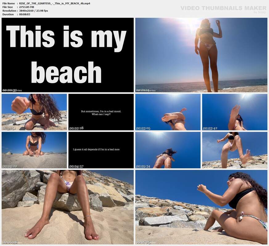 RISE OF THE GIANTESS - This is MY BEACH 4k