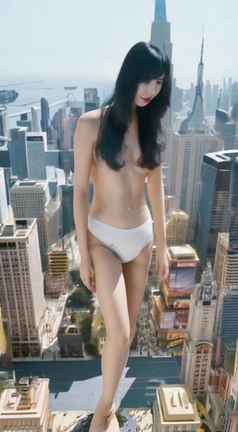 Greyhorse - Korean giantess - Animated - AI-Generated Adult Art Greyhorse - Korean giantess - Animated - AI-Generated Adult Art