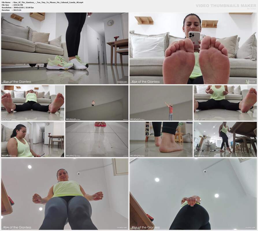 Rise Of The Giantess - Too Tiny To Please Me Colossal Canela 4K