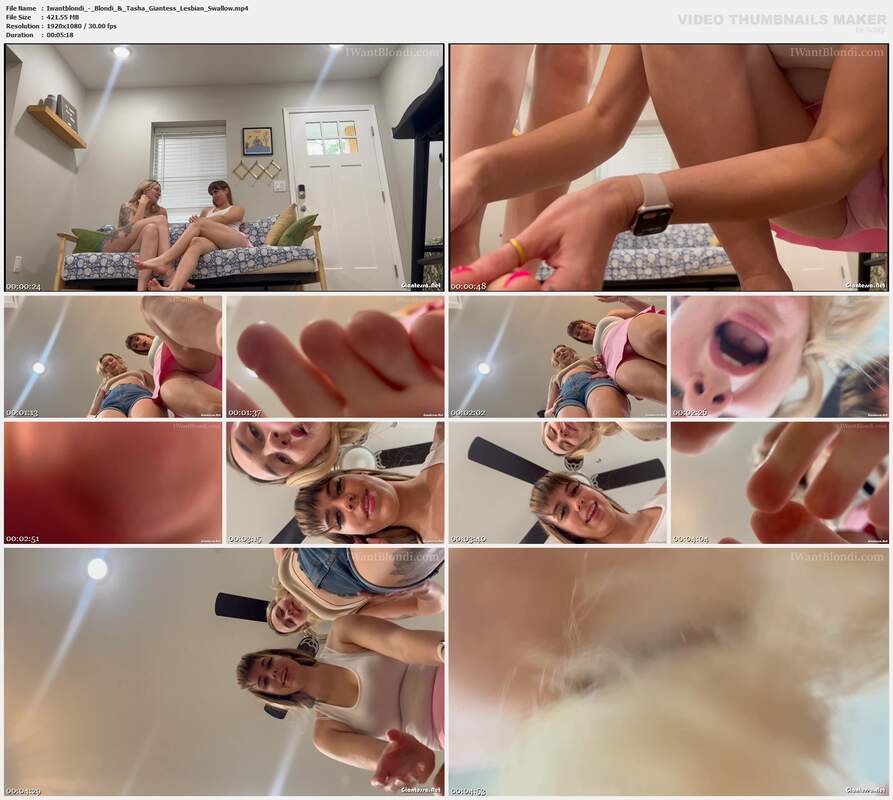 Iwantblondi - Blondi  Tasha Giantess Lesbian Swallow
