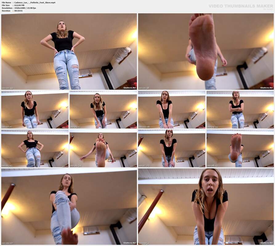 Cadence Lux - Pathetic Foot Slave