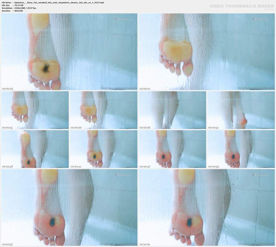 Xgiantess - Story You sneaked into your stepsisters shower, but she no 1 9127