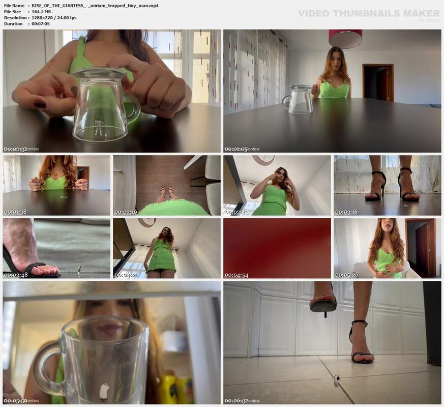 RISE OF THE GIANTESS - miriam trapped tiny man