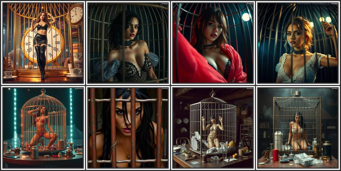 Bobvan - Caged AI dolls - 3D Adult Comic
