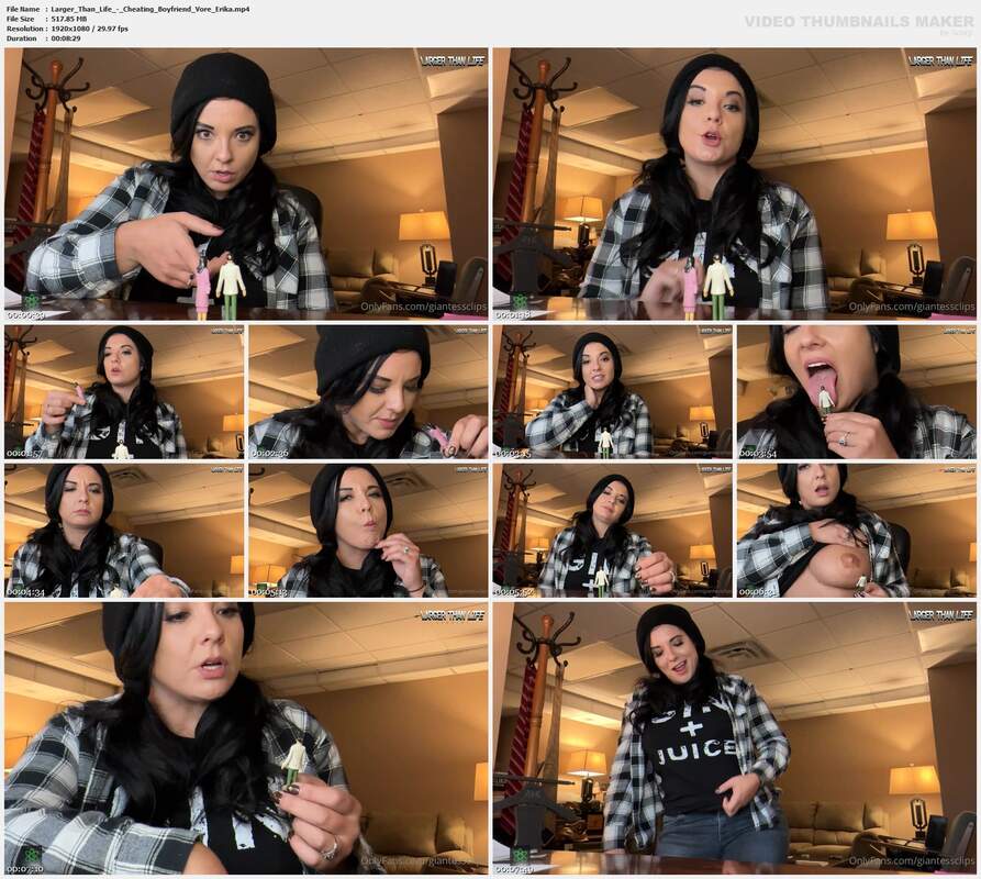 Larger Than Life - Cheating Boyfriend Vore Erika
