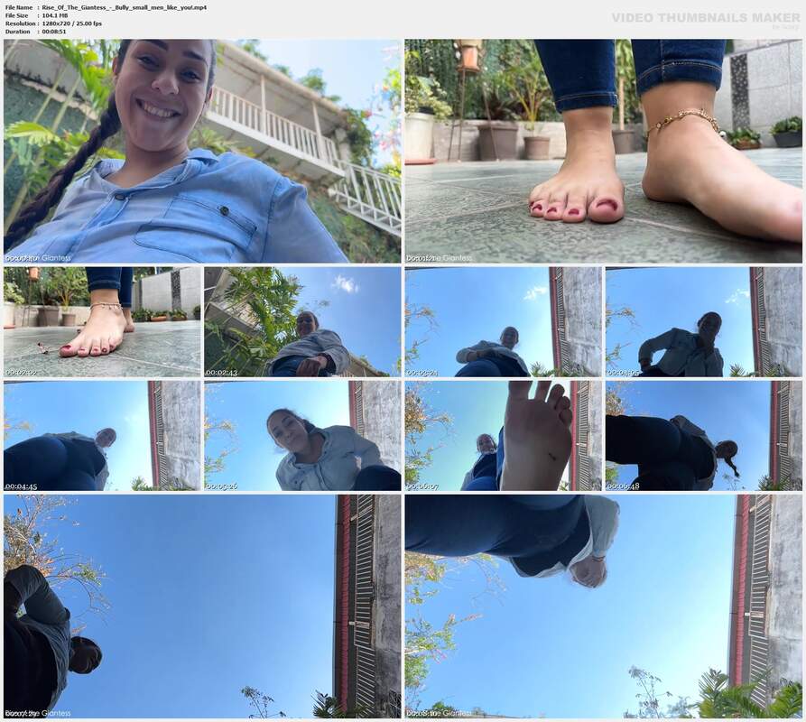Rise Of The Giantess - Bully small men like you!