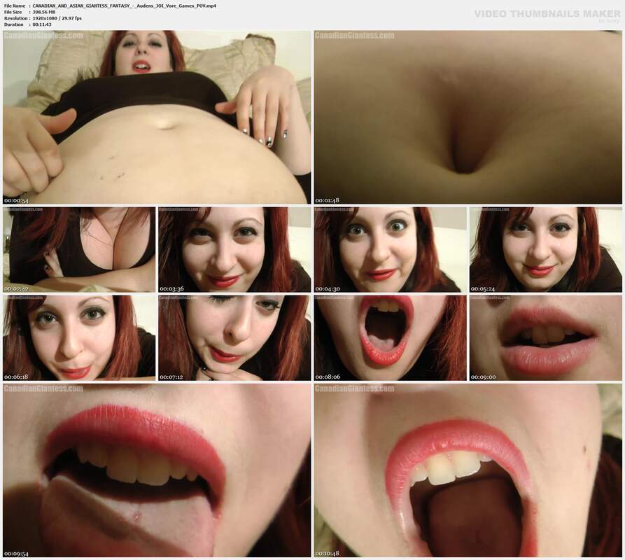 CANADIAN AND ASIAN GIANTESS FANTASY - Audens JOI Vore Games POV