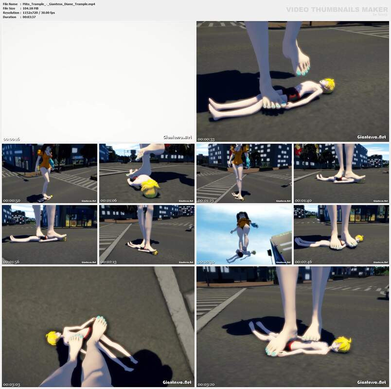 Mito Trample - Giantess Diane Trample