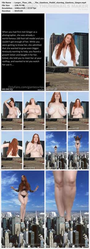 Larger Than Life - The Giantess Model starring Giantess Ginger