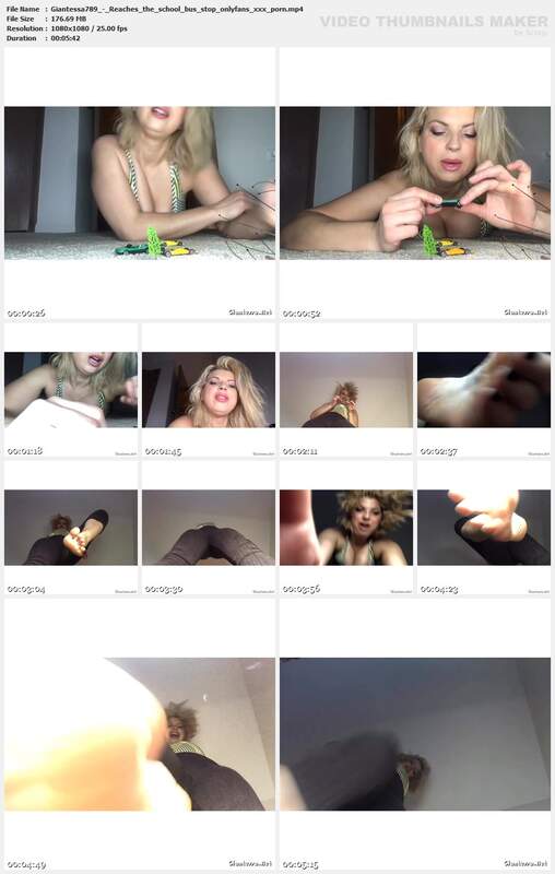 Giantessa789 - Reaches the school bus stop onlyfans xxx porn