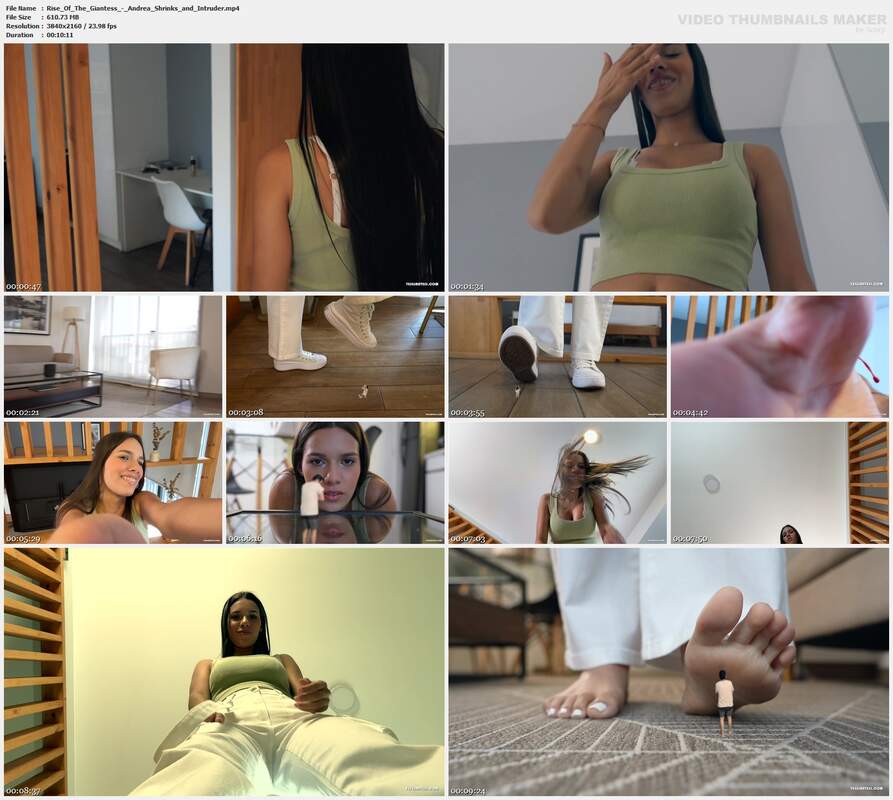 Rise Of The Giantess - Andrea Shrinks and Intruder