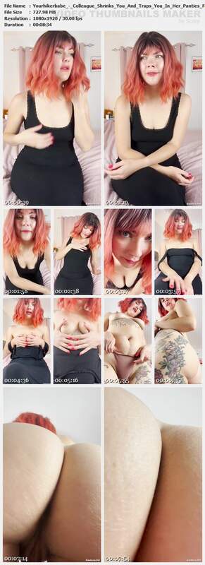 Yourhikerbabe - Colleague Shrinks You And Traps You In Her Panties Forever