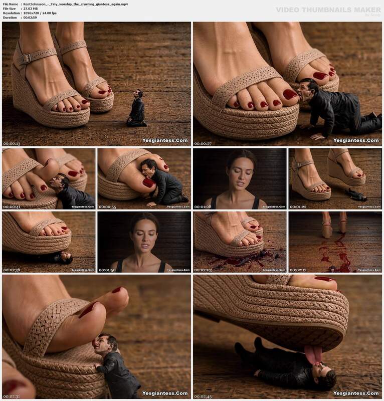 KentJohnsson - Tiny worship the crushing giantess again